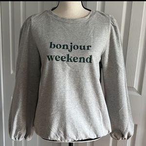 Vince Camuto Bonjour Weekend Sweatshirt